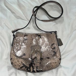Coach Faux snake crossboday Handbag